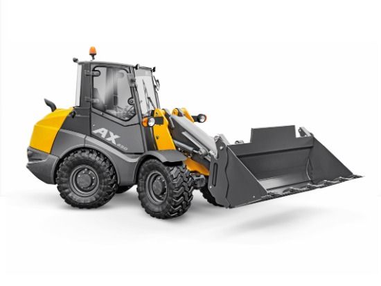 Baumaschinen mieten - Gelber Radlader