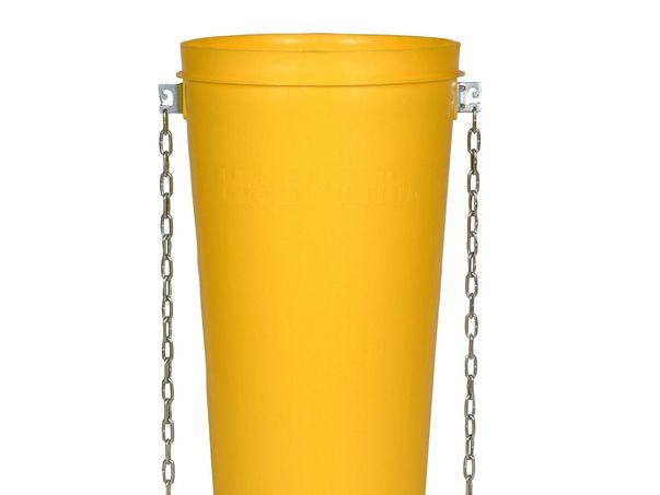 Baumaschinen mieten - Gelbe Bauschuttrutsche