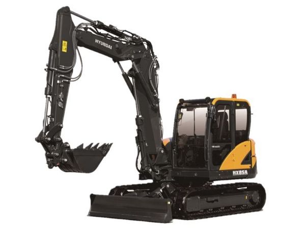 Baumaschinen mieten - Schwarzer Bagger